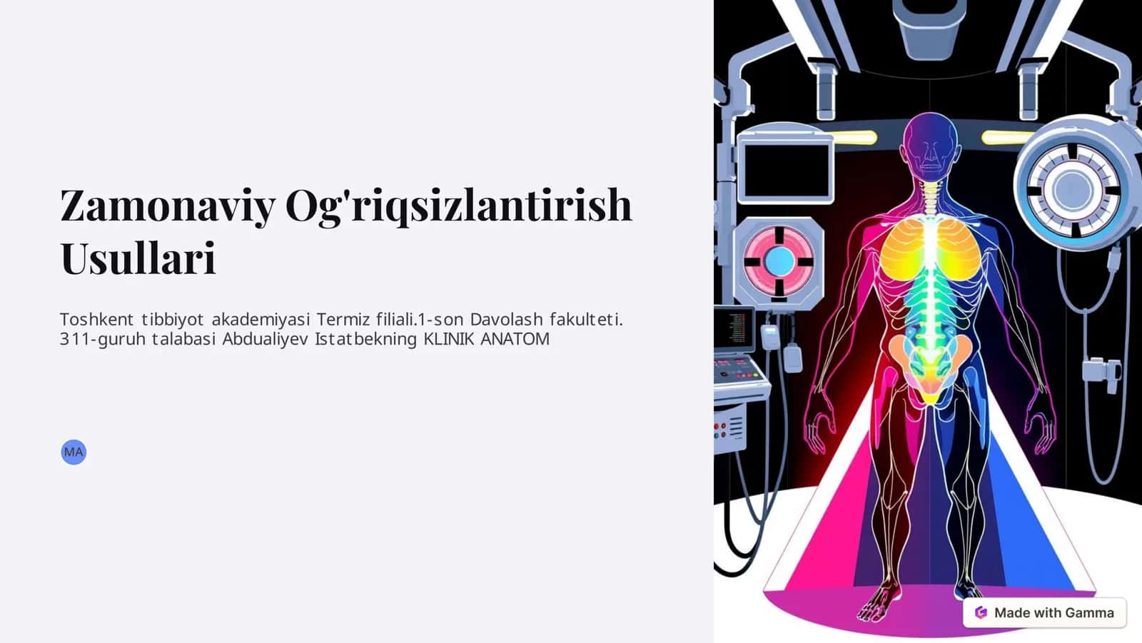 Og'riqni kamaytirish usullari 1