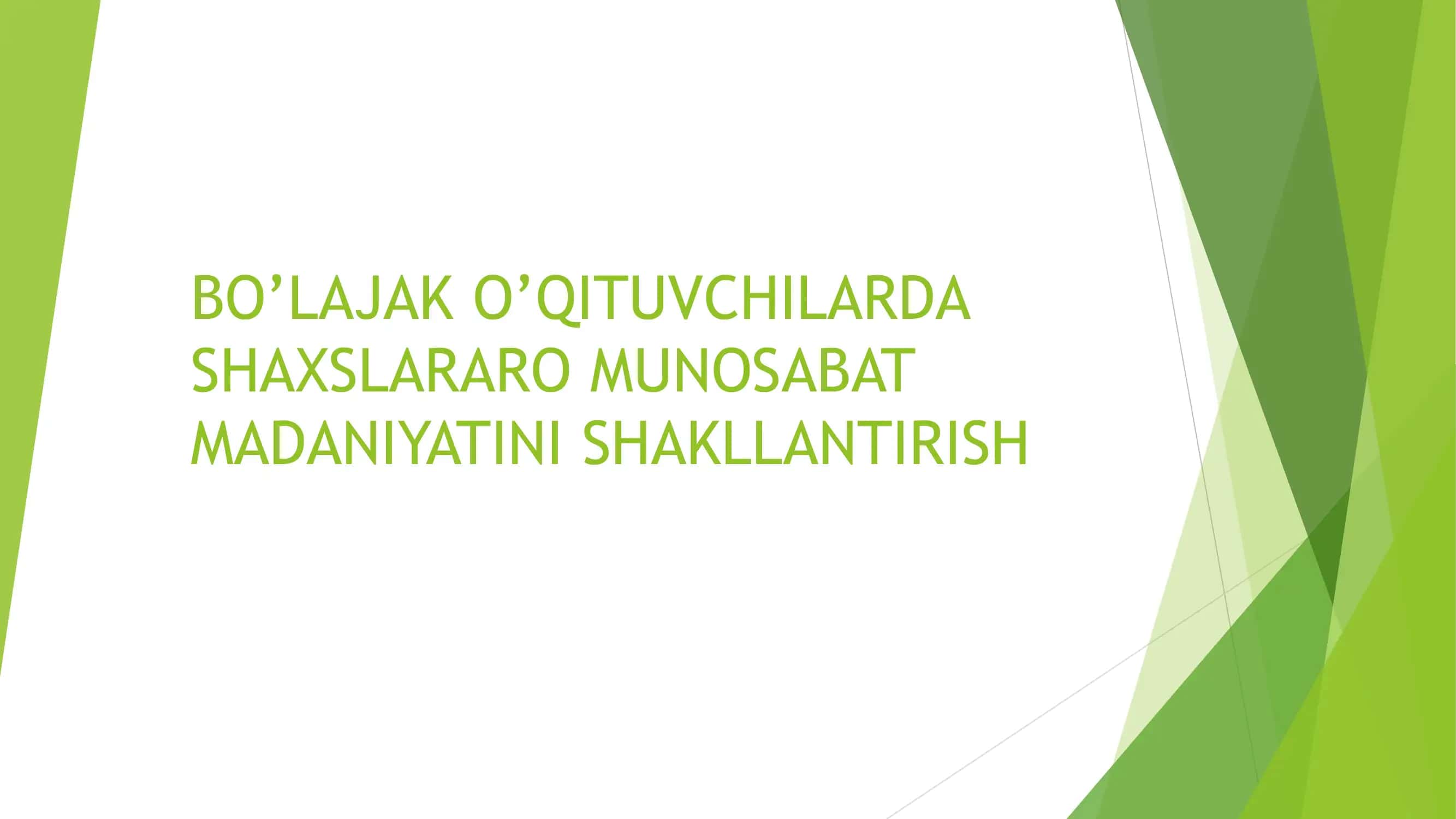 Muloqot tushunchasi va uning huusiyatlari 1