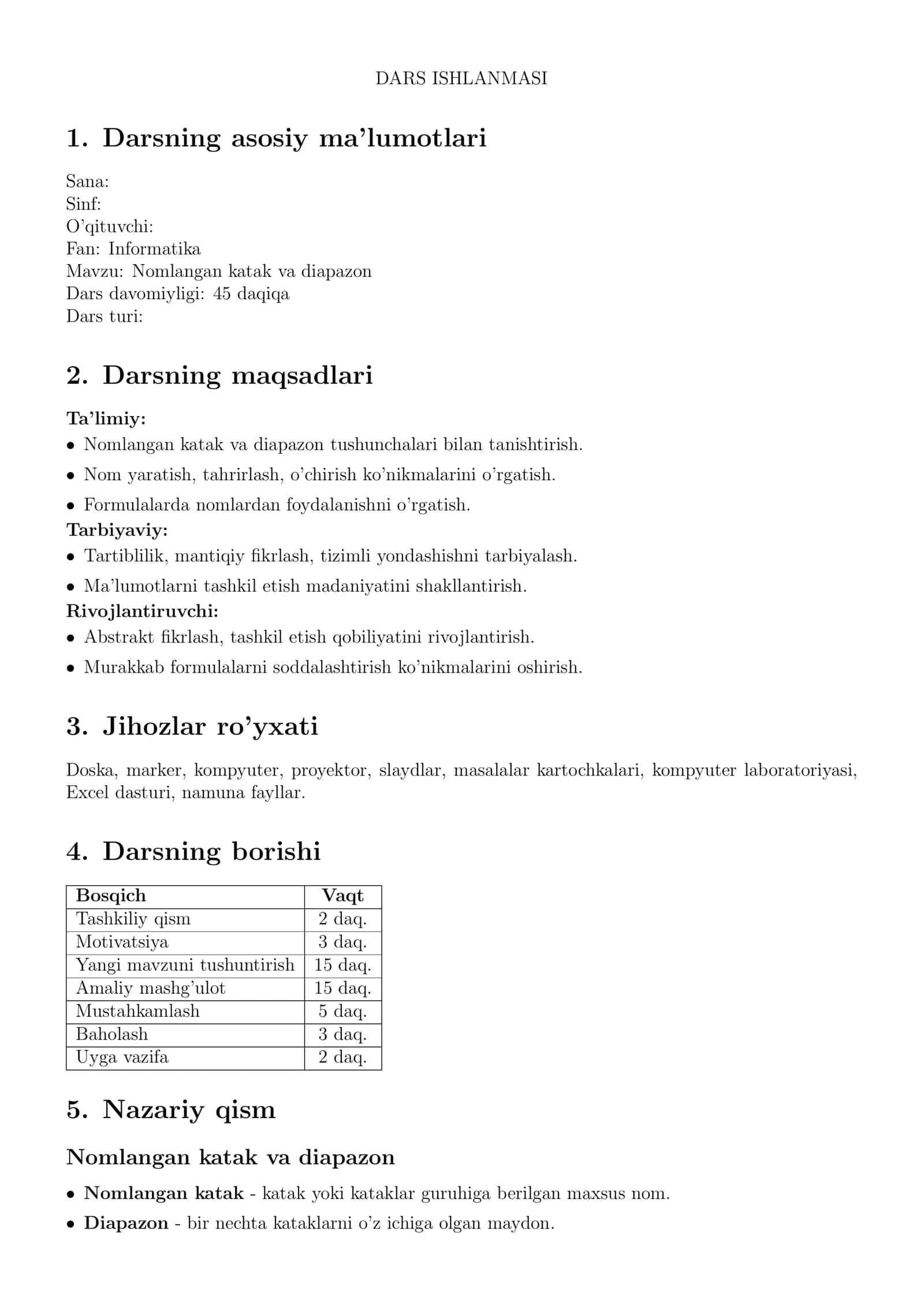 Nomlangan katak va diapazon 1