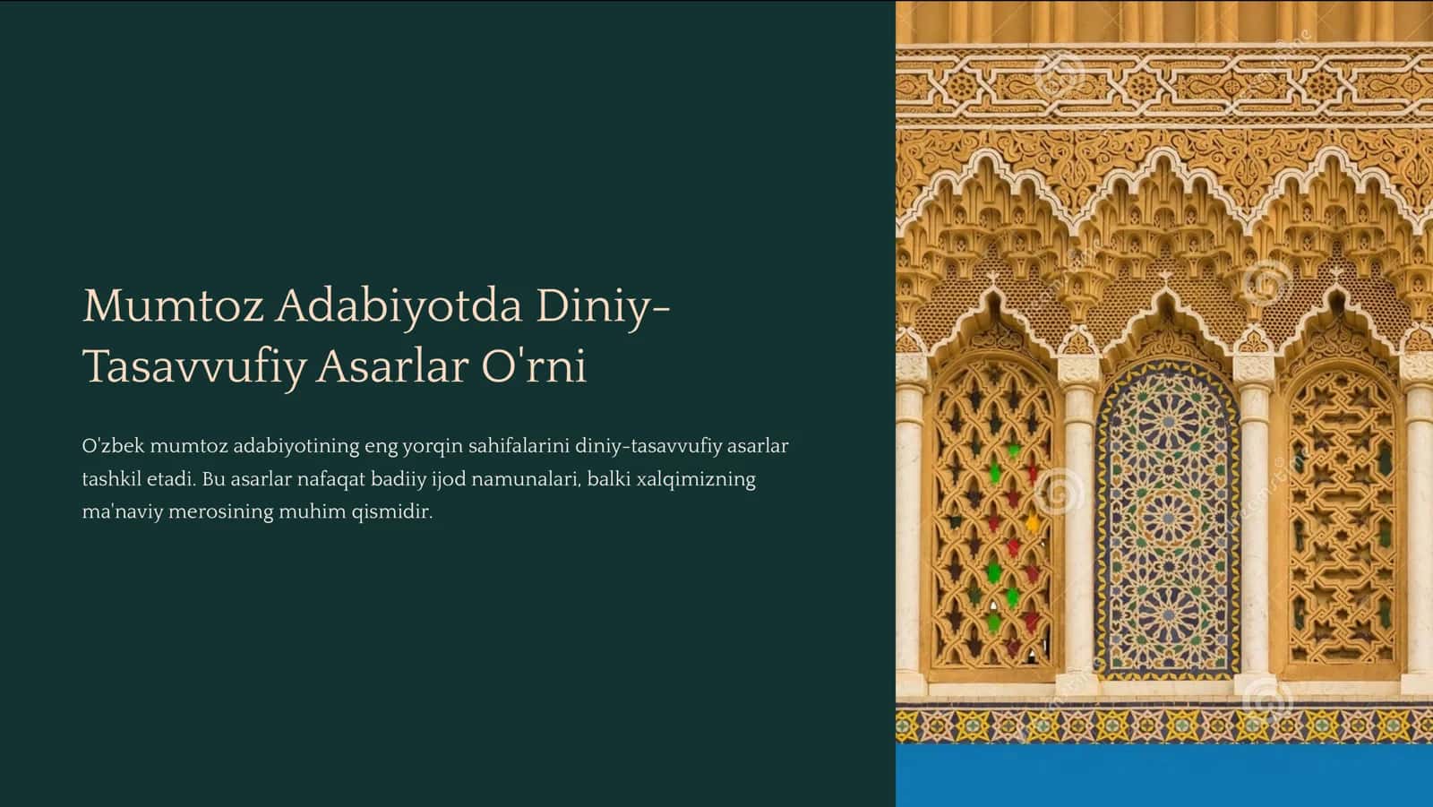 Mumtoz Adabiyotda Diniy- Tasavvufiy Asarlar O'rni 1