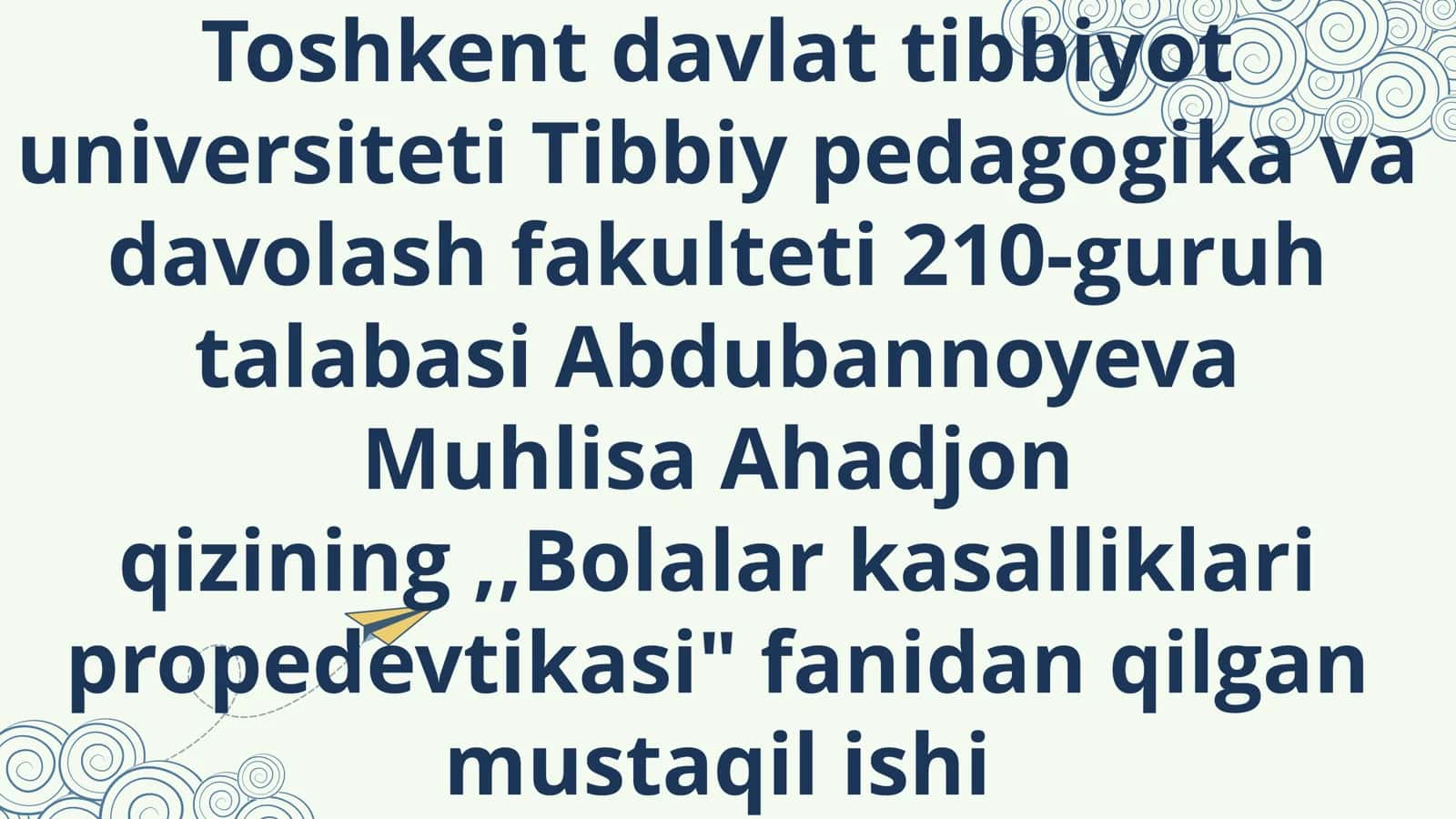 Bolalar nafas tizimi kasalliklari semiotikasi va sindromlari 1