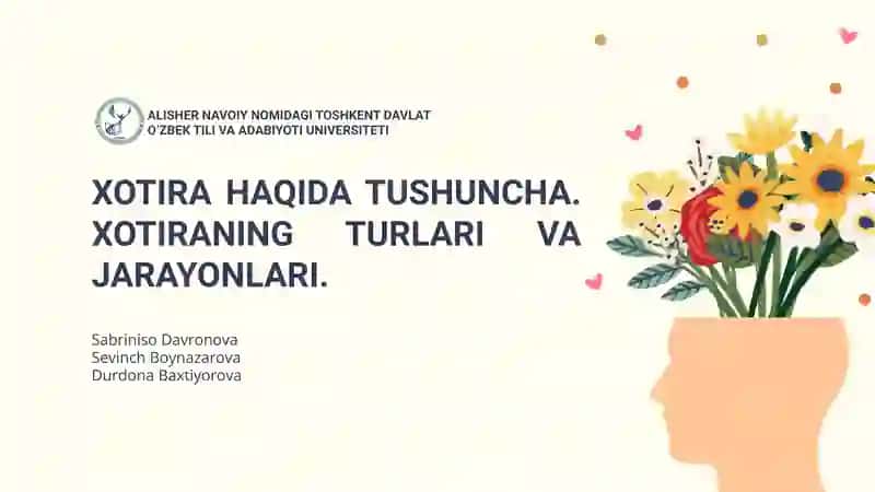 Xotira Haqida Tushuncha 1