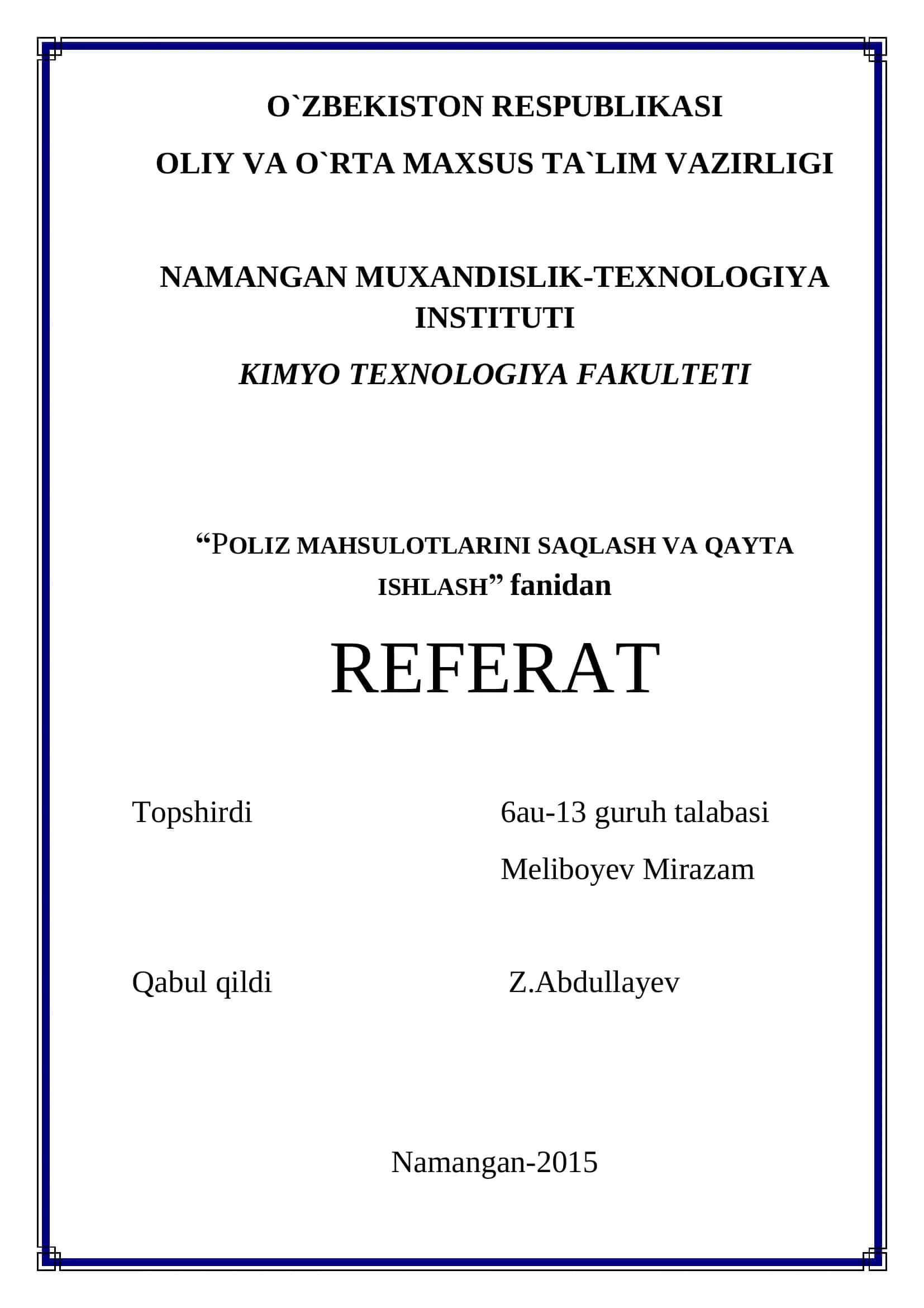 Lalmikor polizchilik xususiyatlari 1
