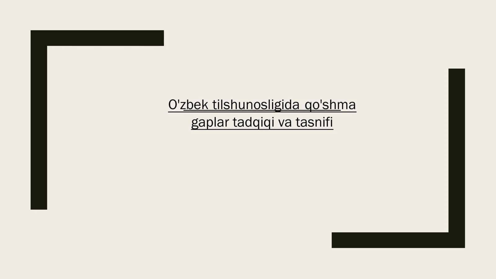 O'zbek tilshunosligida qo'shma gaplar tadqiqi va tasnifi 1