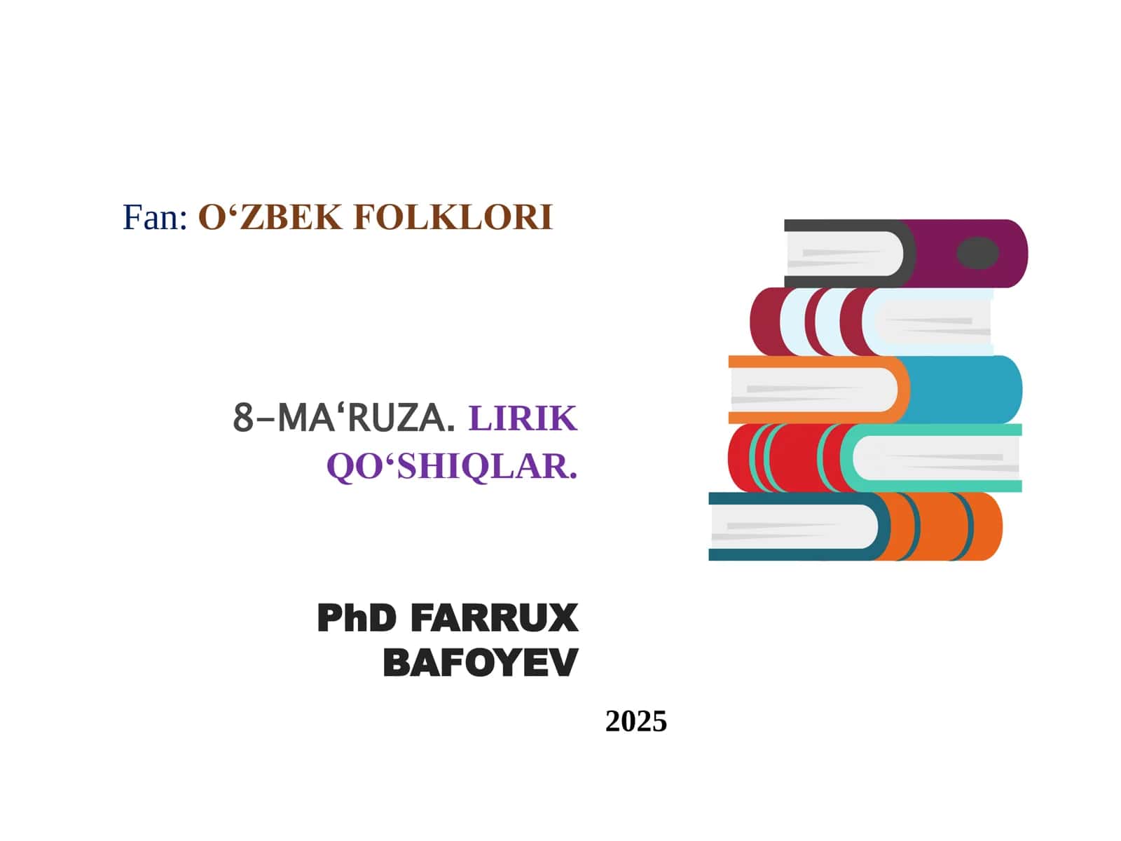 O‘ZBEK FOLKLORI 1