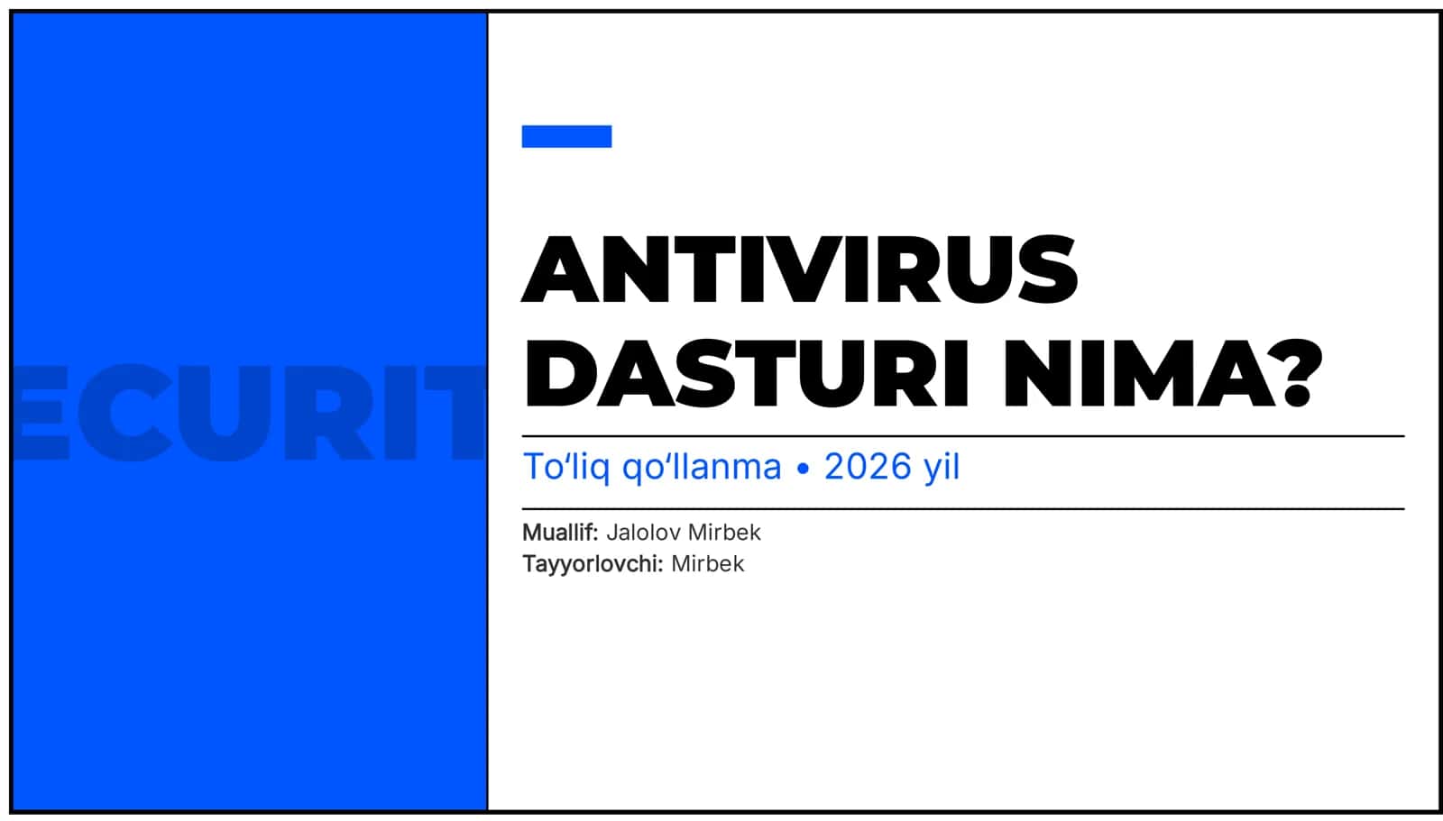 ANTIVIRUS 1