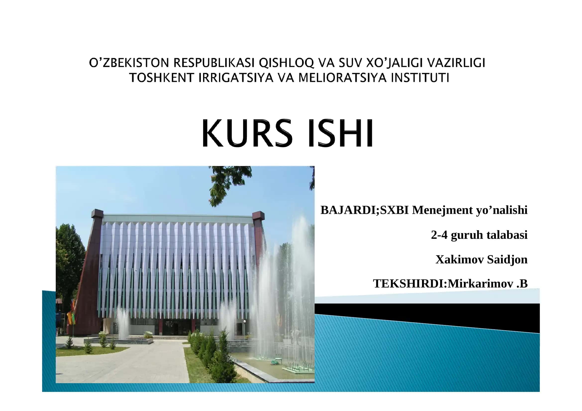 CHakana savdo va uning iqtisodiyotdagi o’rni 1
