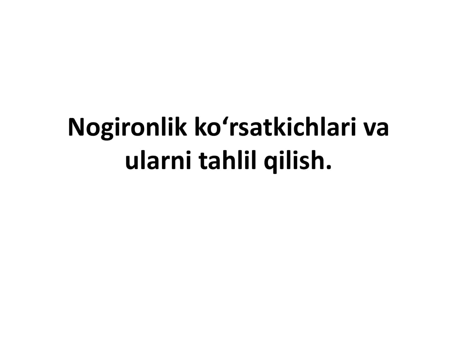 Nogironlik ko‘rsatkichlari va ularni tahlil qilish 1