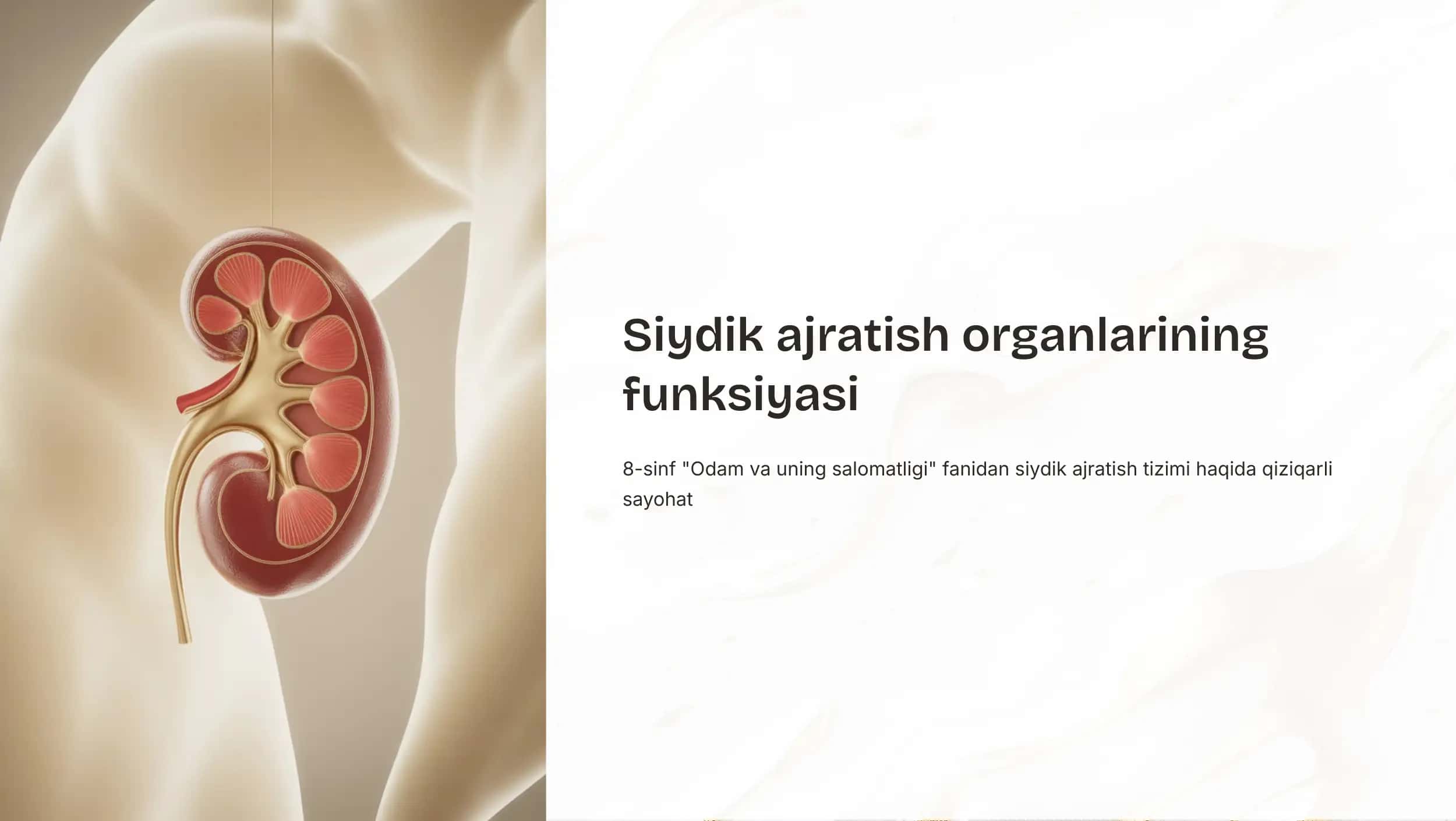 Siydik ajratish organlarining funksiyasi 1