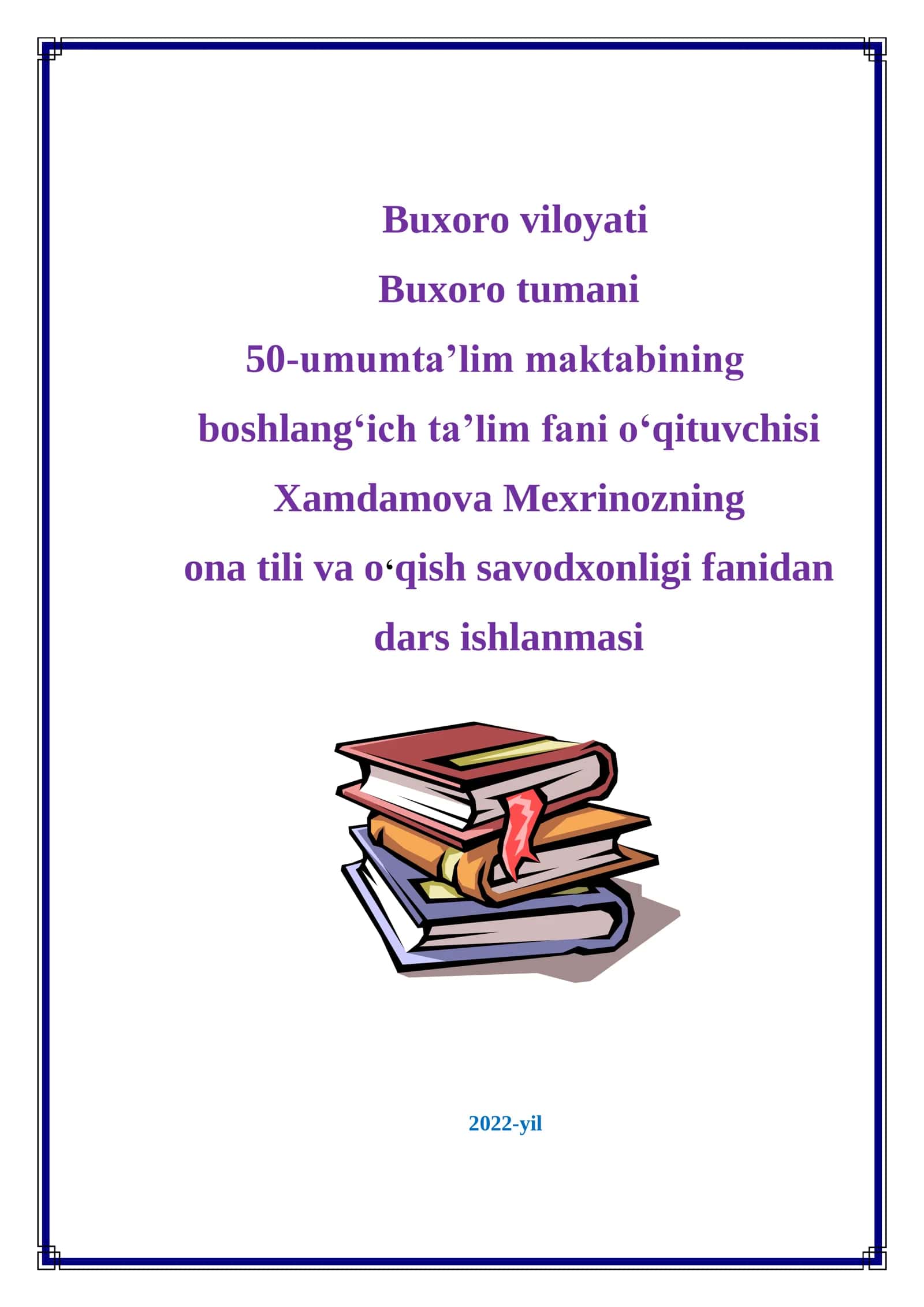 3-sinf Ona tili va o'qish savodxonligi ochiq dars ishlanma. Inson nima uchun hammadan kuchli 1