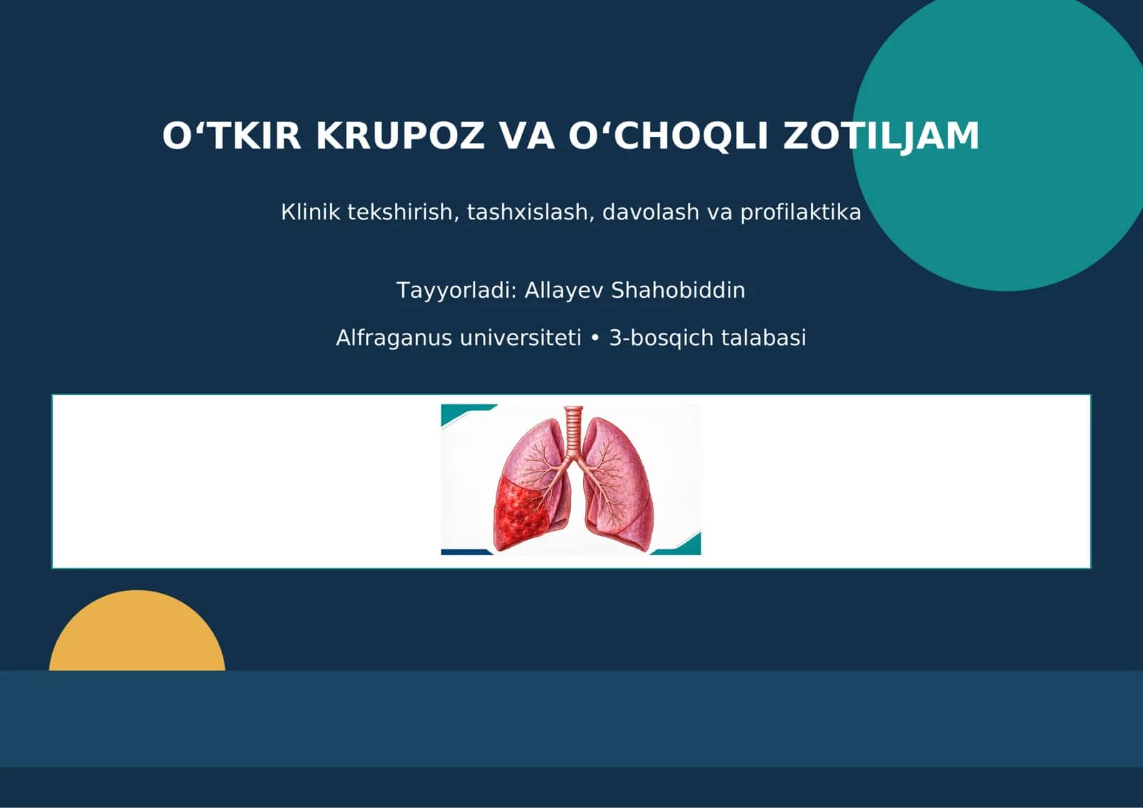 Oʻtkir krupoz va oʻchoqli zotiljam 1