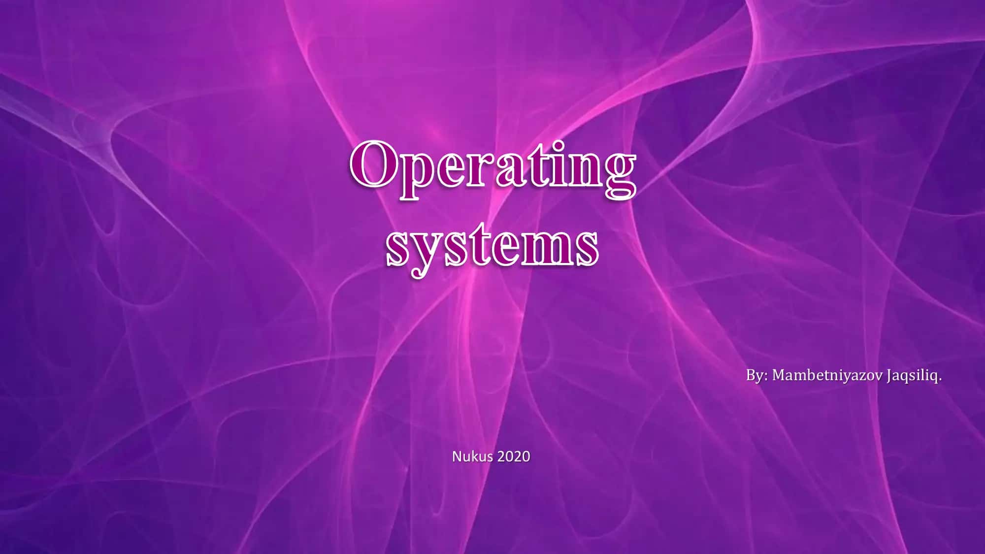 Operating Systems 1