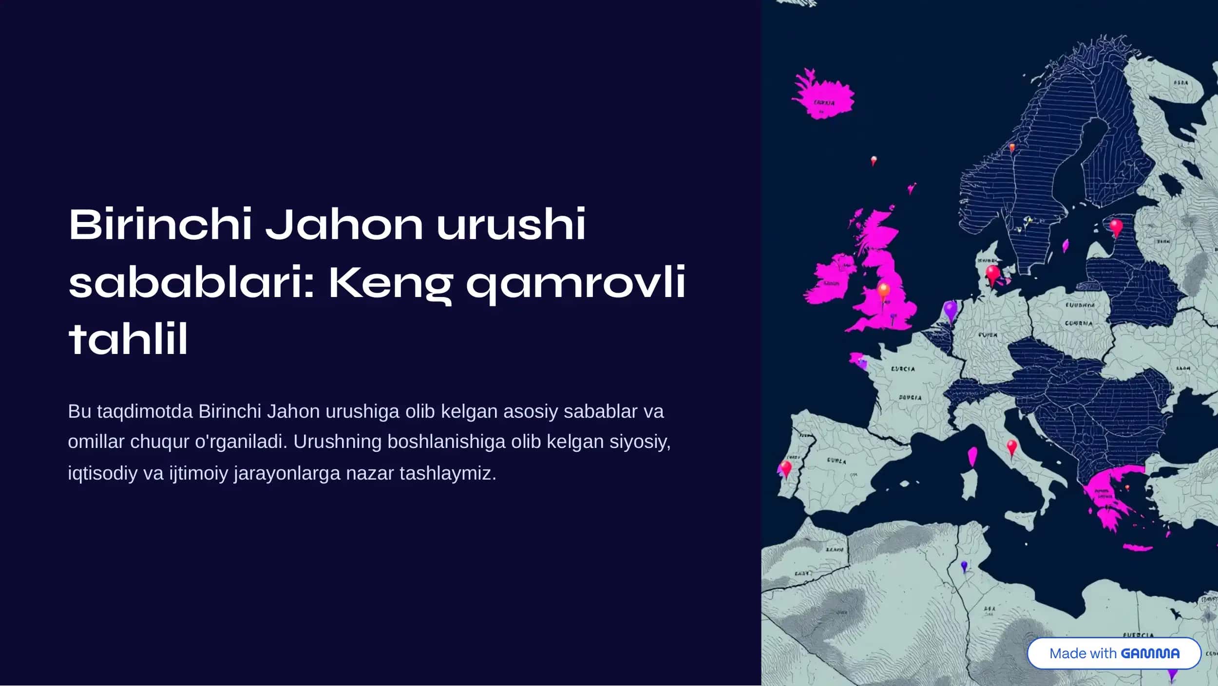 Birinchi Jahon urushi sabablari: Keng qamrovli tahlil 1