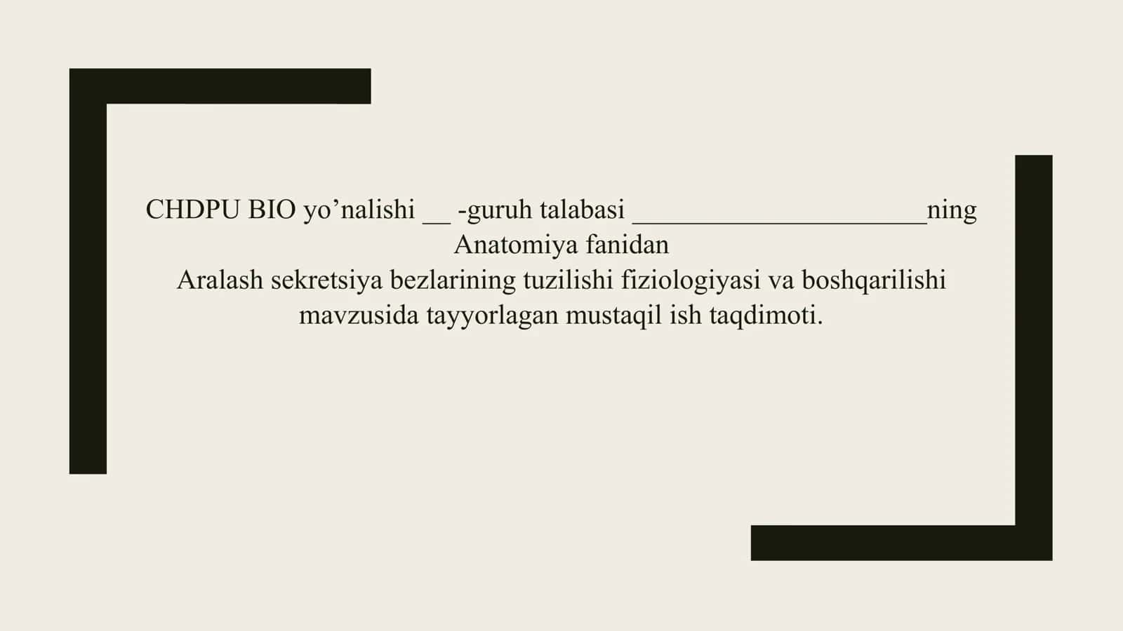 Aralash sekretsiya bezlari 1