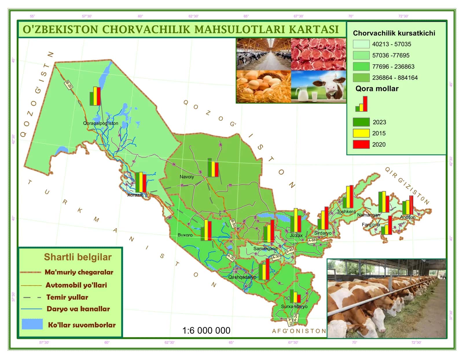 O'ZBEKISTON CHORVACHILIK MAHSULOTLARI KARTASI 1