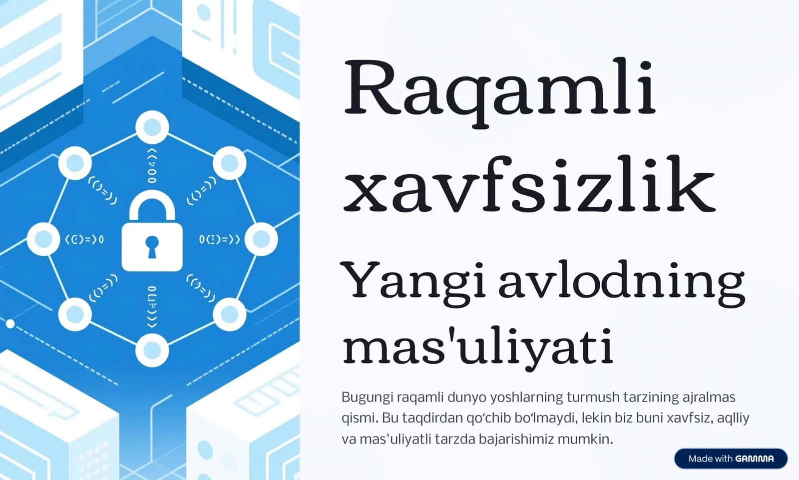 Raqamli xavfsizlik 1