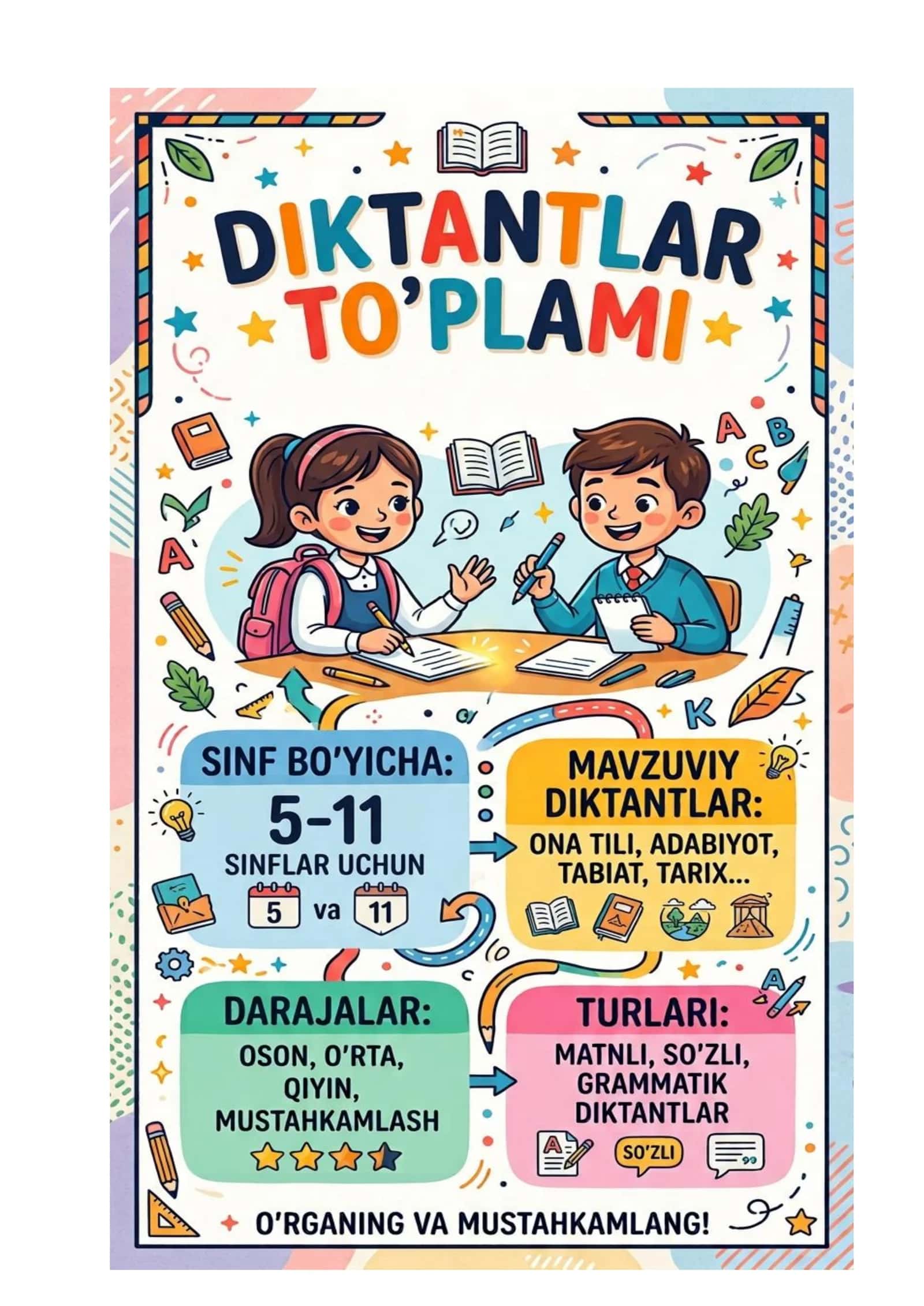 Diktantlar to'plami 5-11 sinflar uchun 1