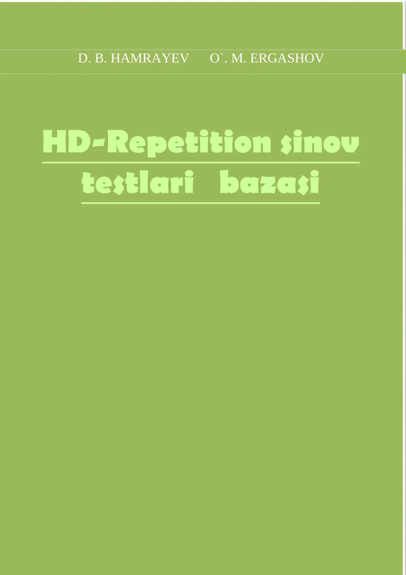 HD-Repetition sinov 1