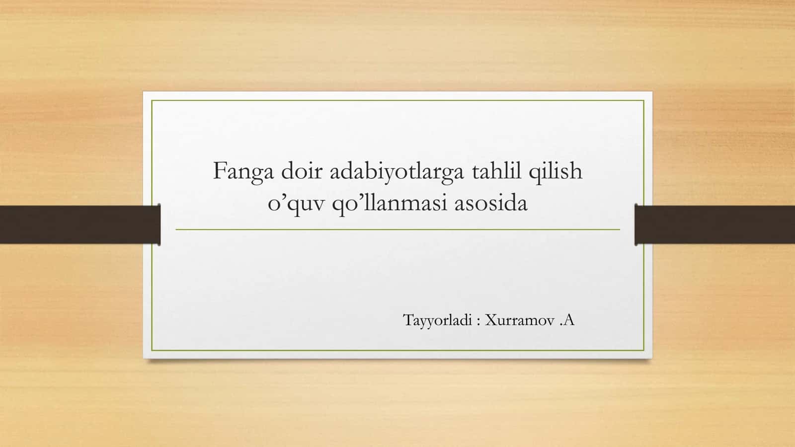 INSON RESURSLARINI BOSHQARISHNING UMUMIY MOHIYATI 1