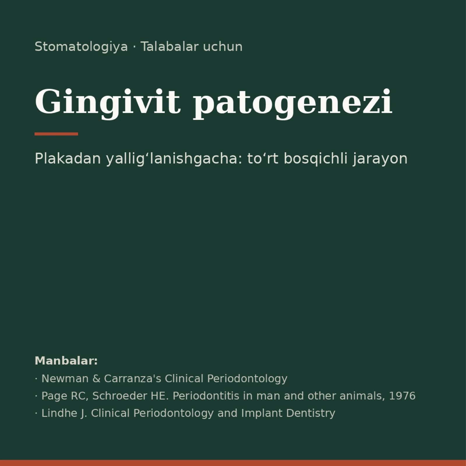 Gingivit patogenezi. 1