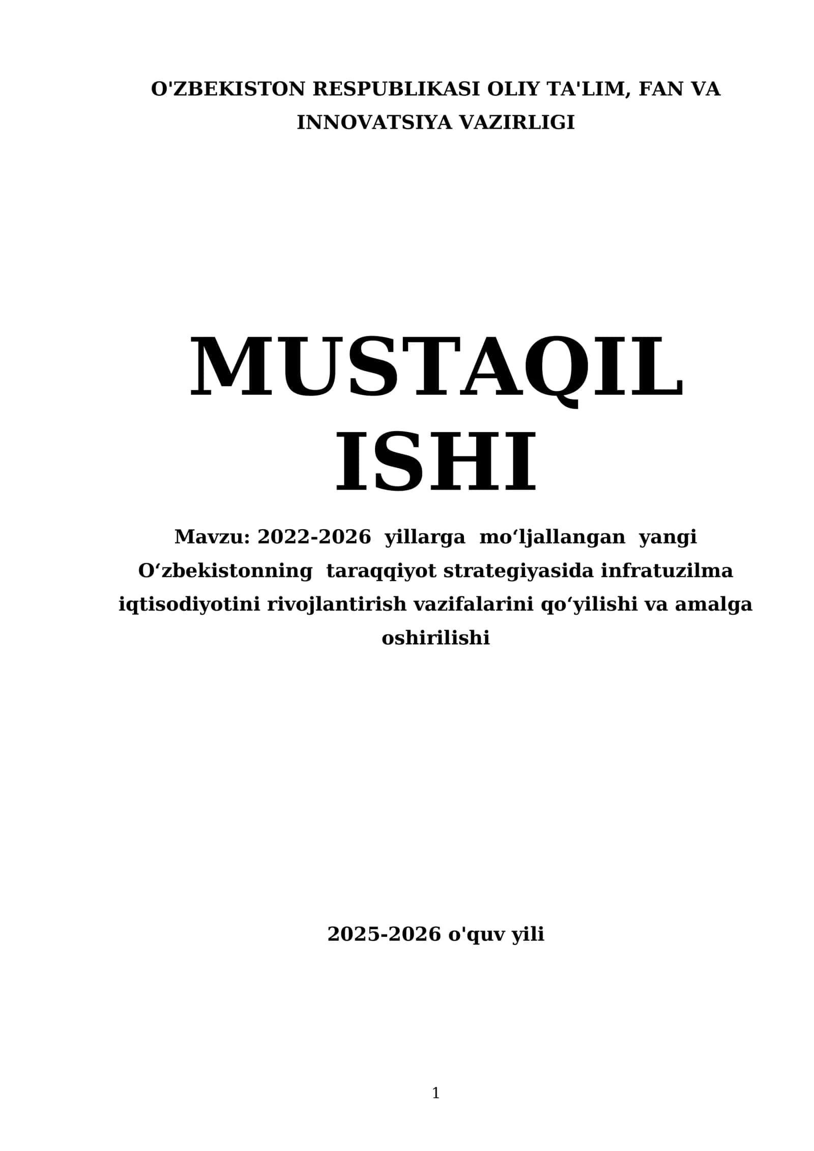 O'zbekistonning taraqqiyot strategiyasi 1