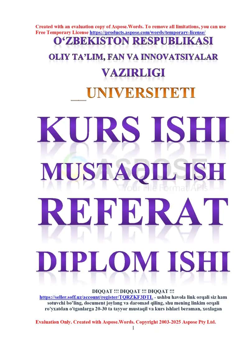 Metallga qo’lда ishlov berish (aniq biron buyumni loyihalash va modellashtirish) 1