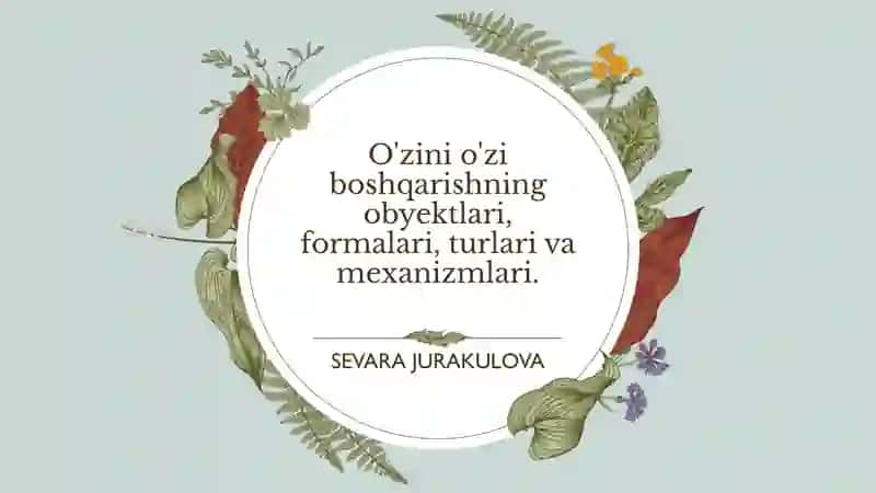 O'zini o'zi boshqarishning 1