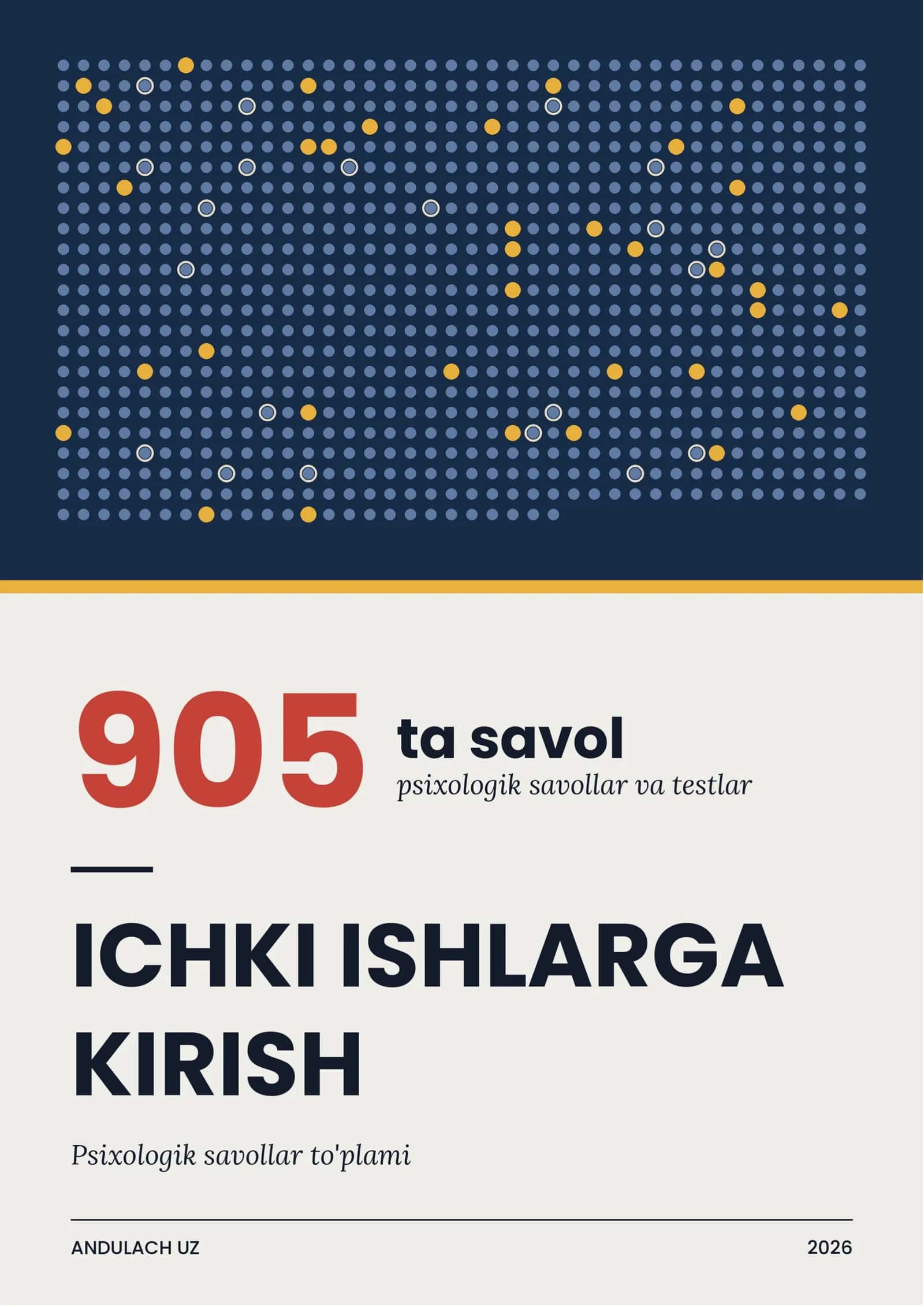 Ichki ishlarga kirish — psixologik savollar to'plami. Psixologik savollar, vaziyatli va IQ testlar 1