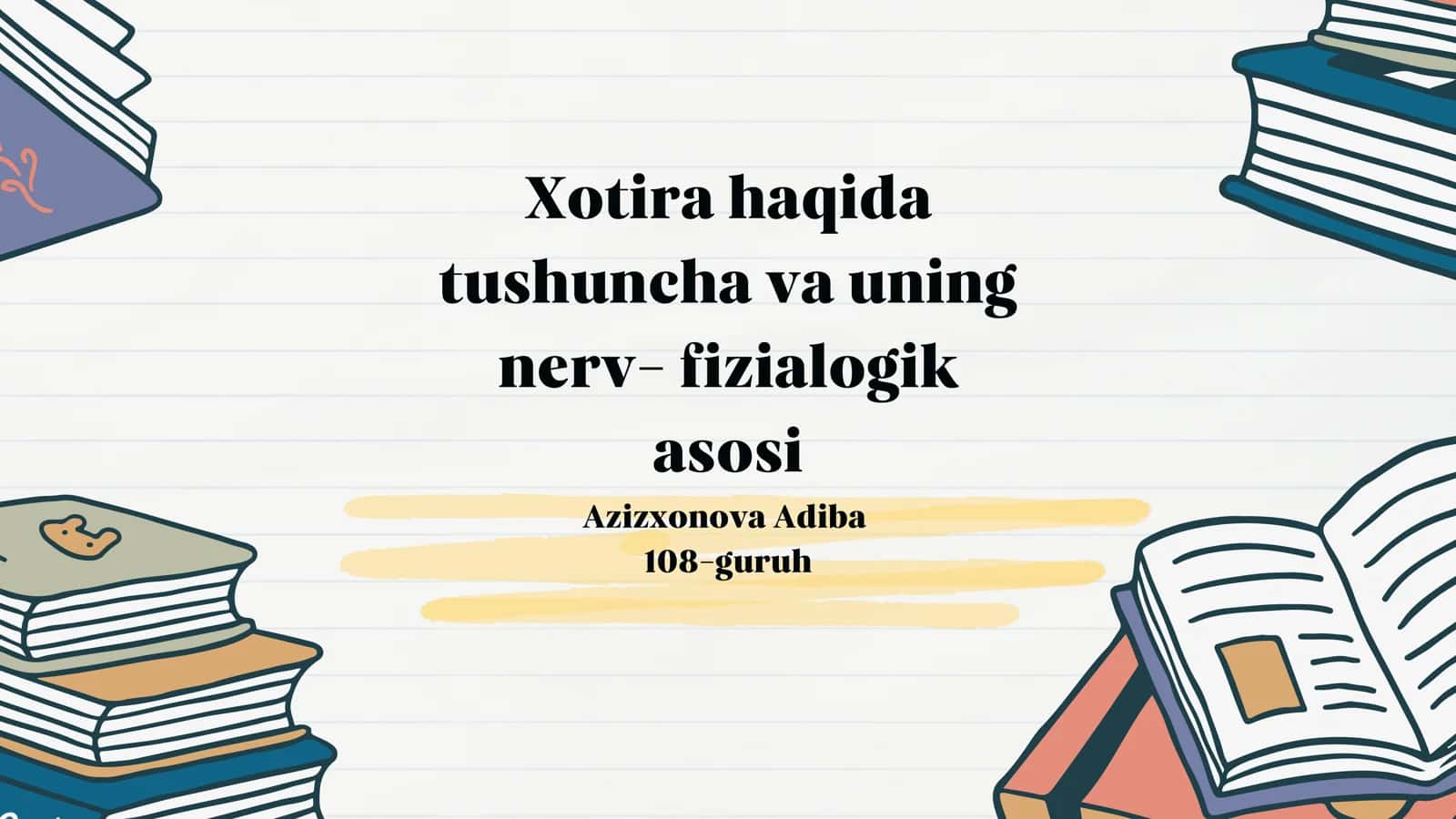 Xotira haqida 1