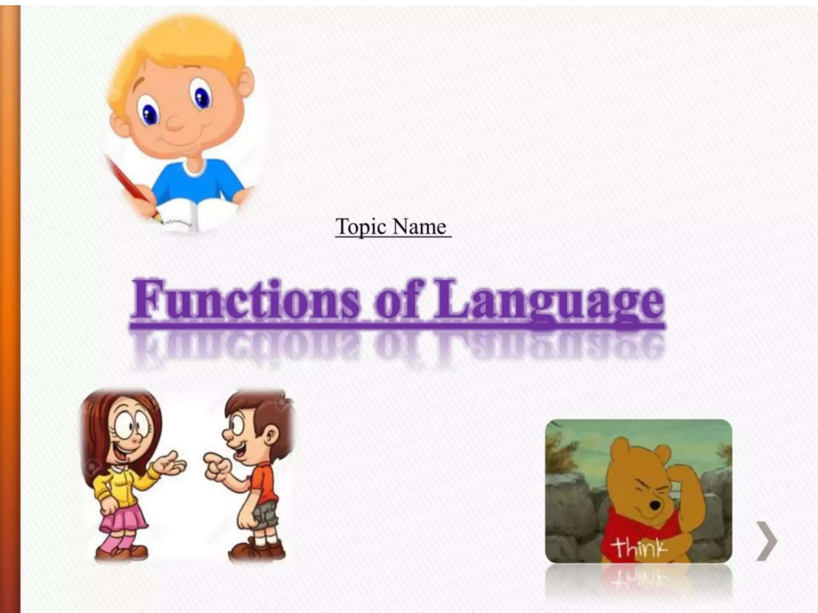 Funktion of language 1