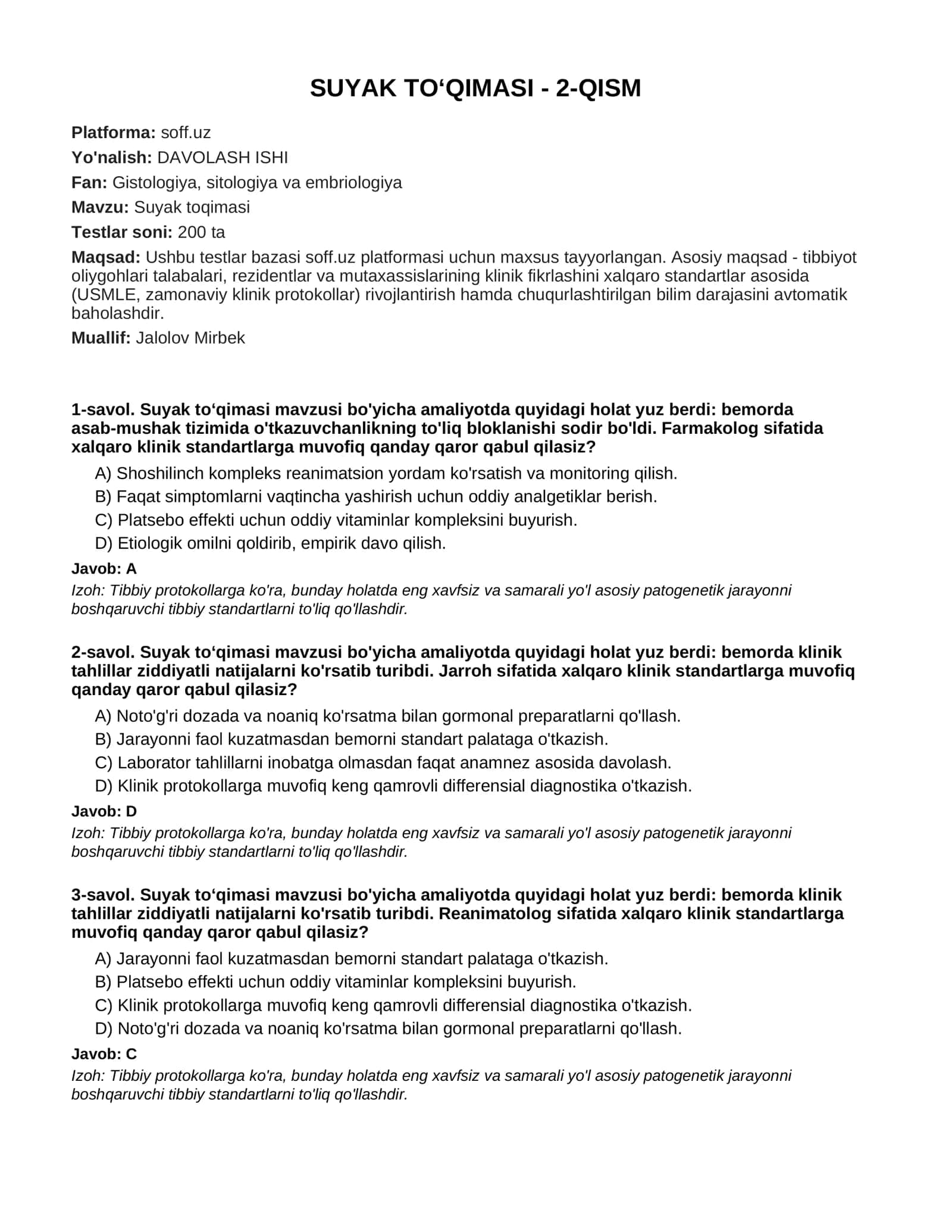 SUYAK TO‘QIMASI - 2-QISM 1