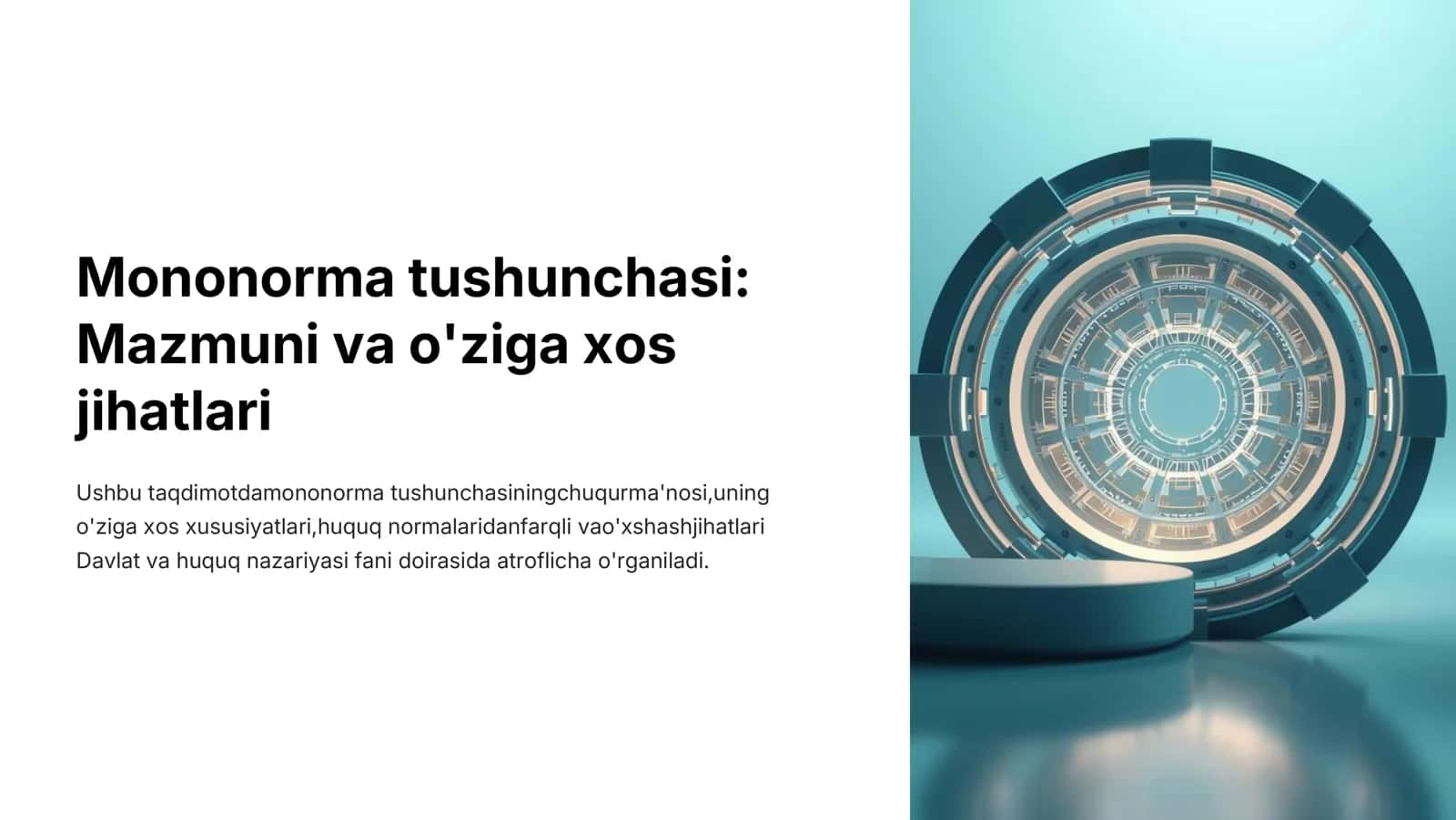 Mononorma tushunchasi Mazmuni va o'ziga xos jihatlari 1