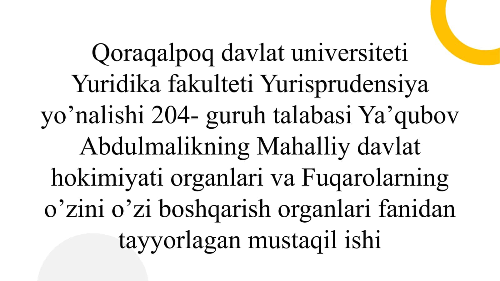 Mahalliy davlat hokimiyati organlarining huquq-tartibot va qonuniylikni ta’minlashdagi ishtiroki 1