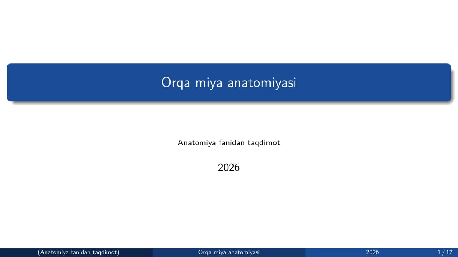 Orqa miya anatomiyasi 1