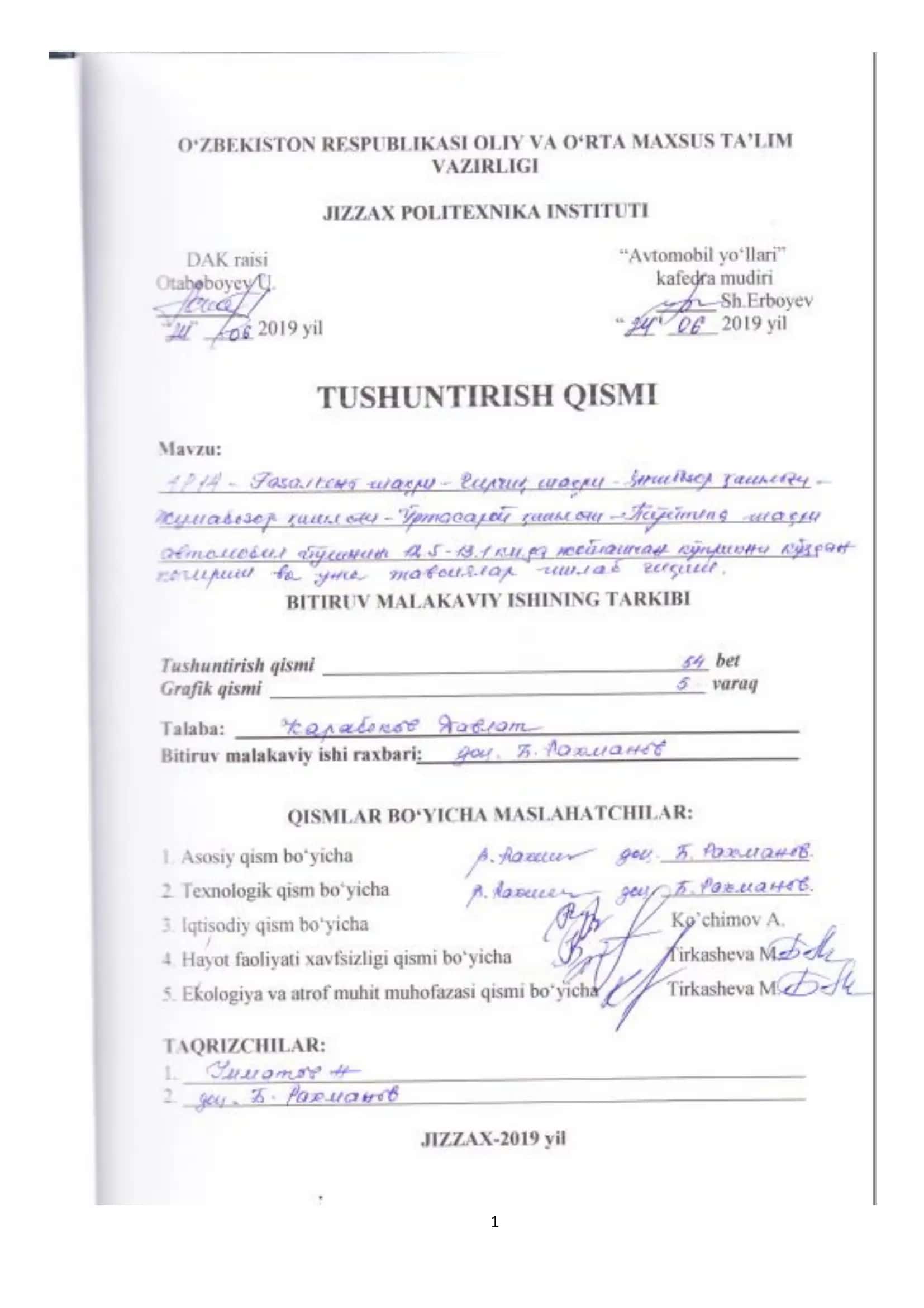 Transport kommunikatsiyalarini rivojlantirish va yaxshilash 1