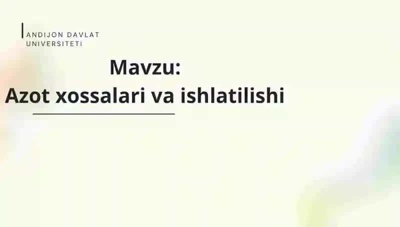 Kimyo mavzular bóyicha prezintatsiya tóplam