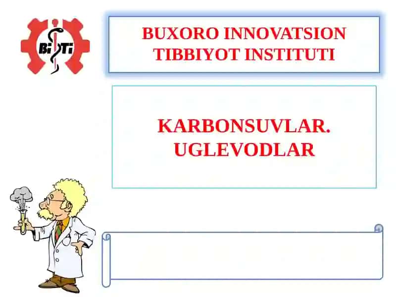 Biokimyo Karbonsuvlar