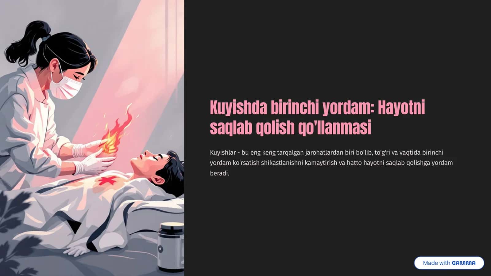 Kuyish. Kuyishda birinchi yordam 1