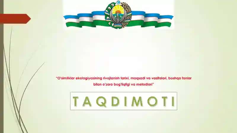 O'simliklar ekologiyasining rivojlanish tarixi 1