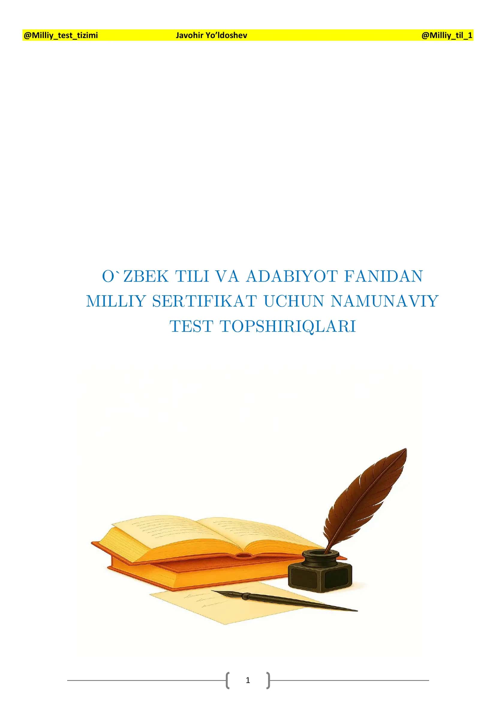 Variant 6 Test kitobi tuzilishi 1