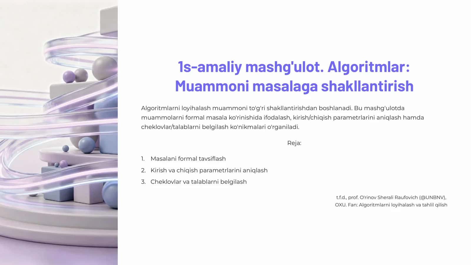 Algoritm tuzilishning amaliy 1