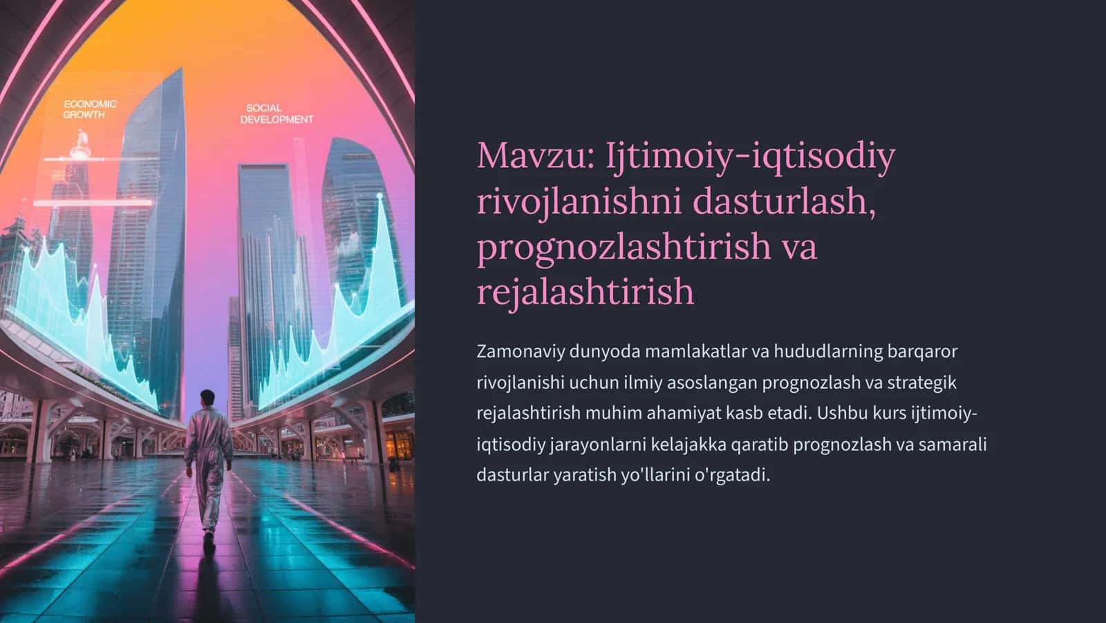 Ijtimoiy-iqtisodiy rivojlanishni prognozlash 1
