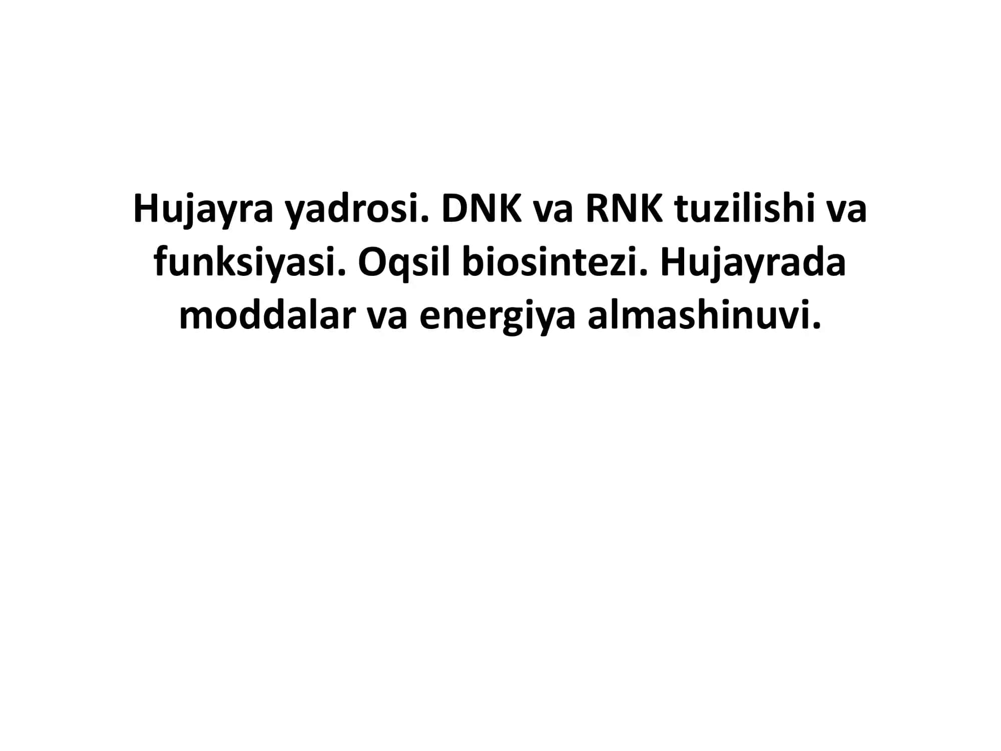 Hujayra yadrosi 1
