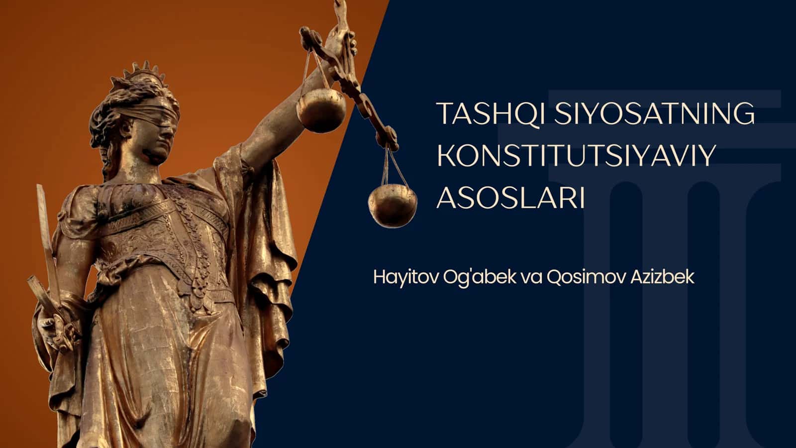 TASHQI SIYOSATNING KONSTITUTSIYAVIY ASOSLARI 1
