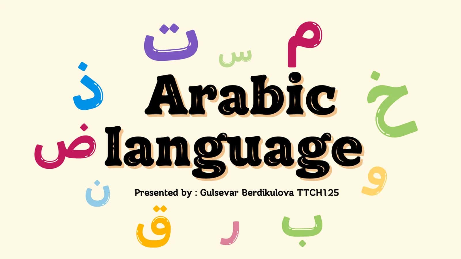Arabic alphabet 1