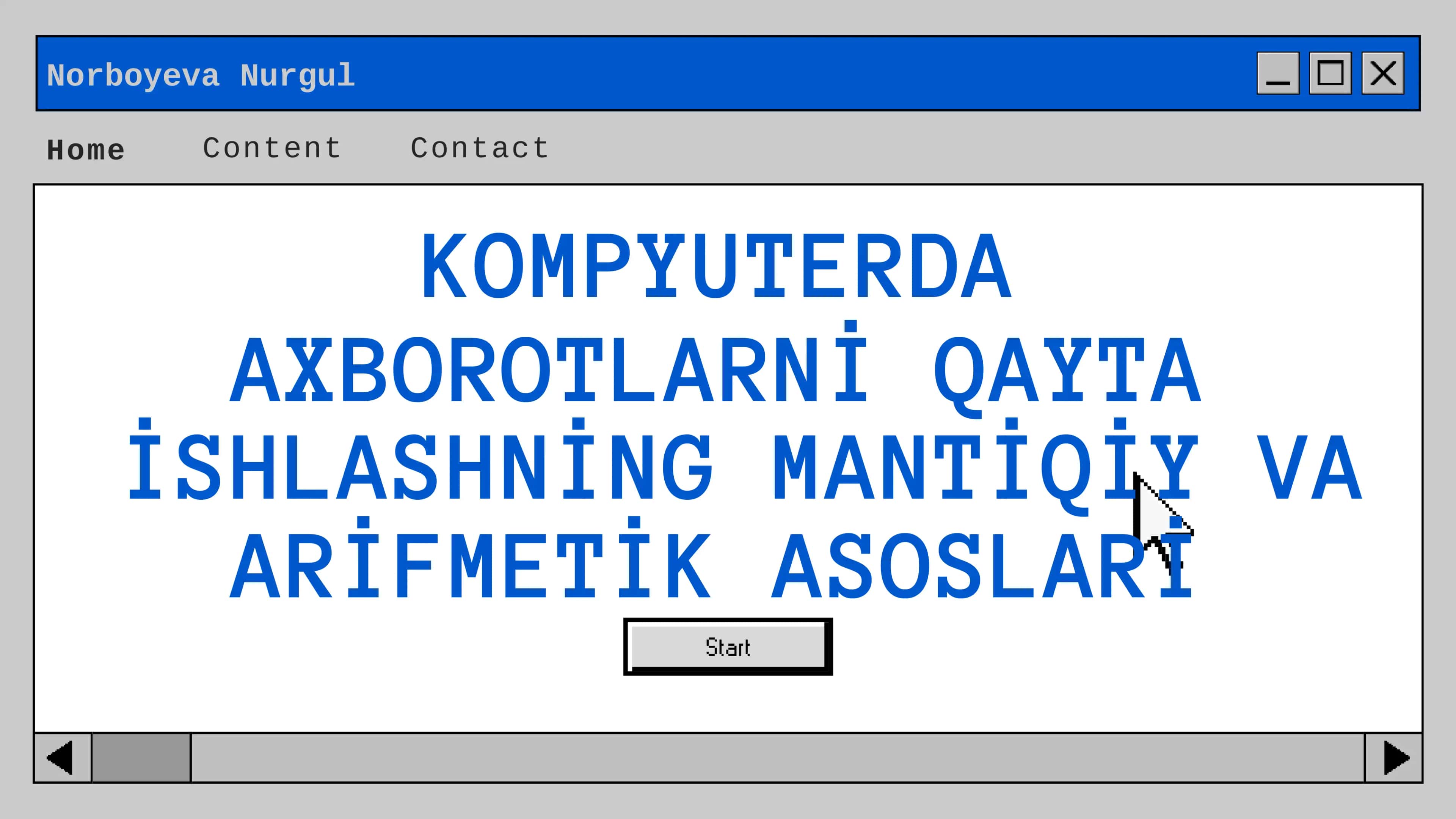Kompyuterda axborotlarni qayta ishlashning mantiqiy va arifmetik asoslari 1