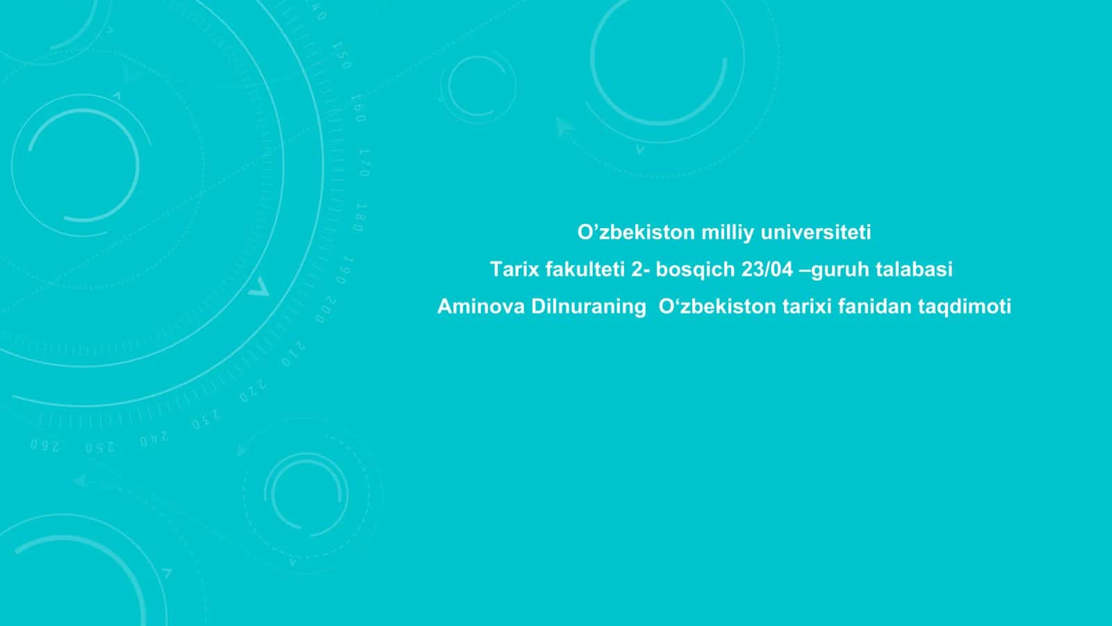 МУСТАМЛАКАЧИЛИК ШАРОИТИДА ТУРКИСТОН ЎЛКАСИДА МАДАНИЙ ҲАЁТ 1