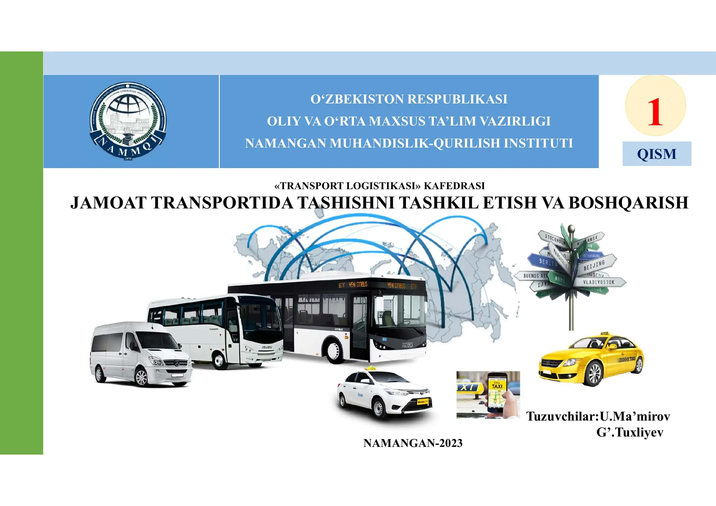 Avtomobillarning texnik-ekspluatatsion ko‘rsatkichlari 1