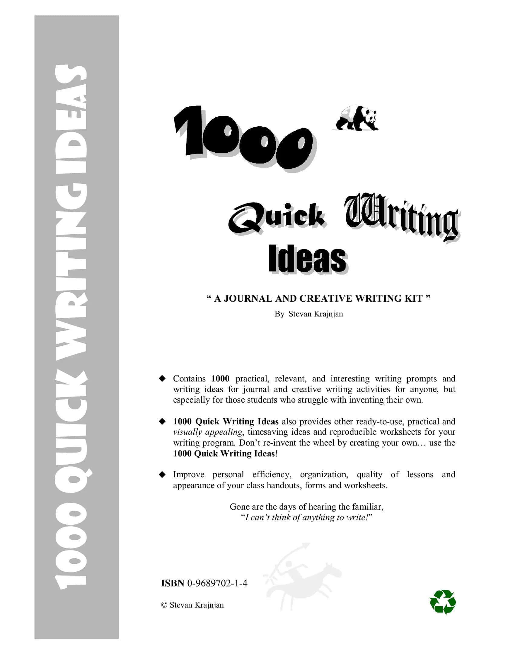 1000 Quick Writing Ideas 1