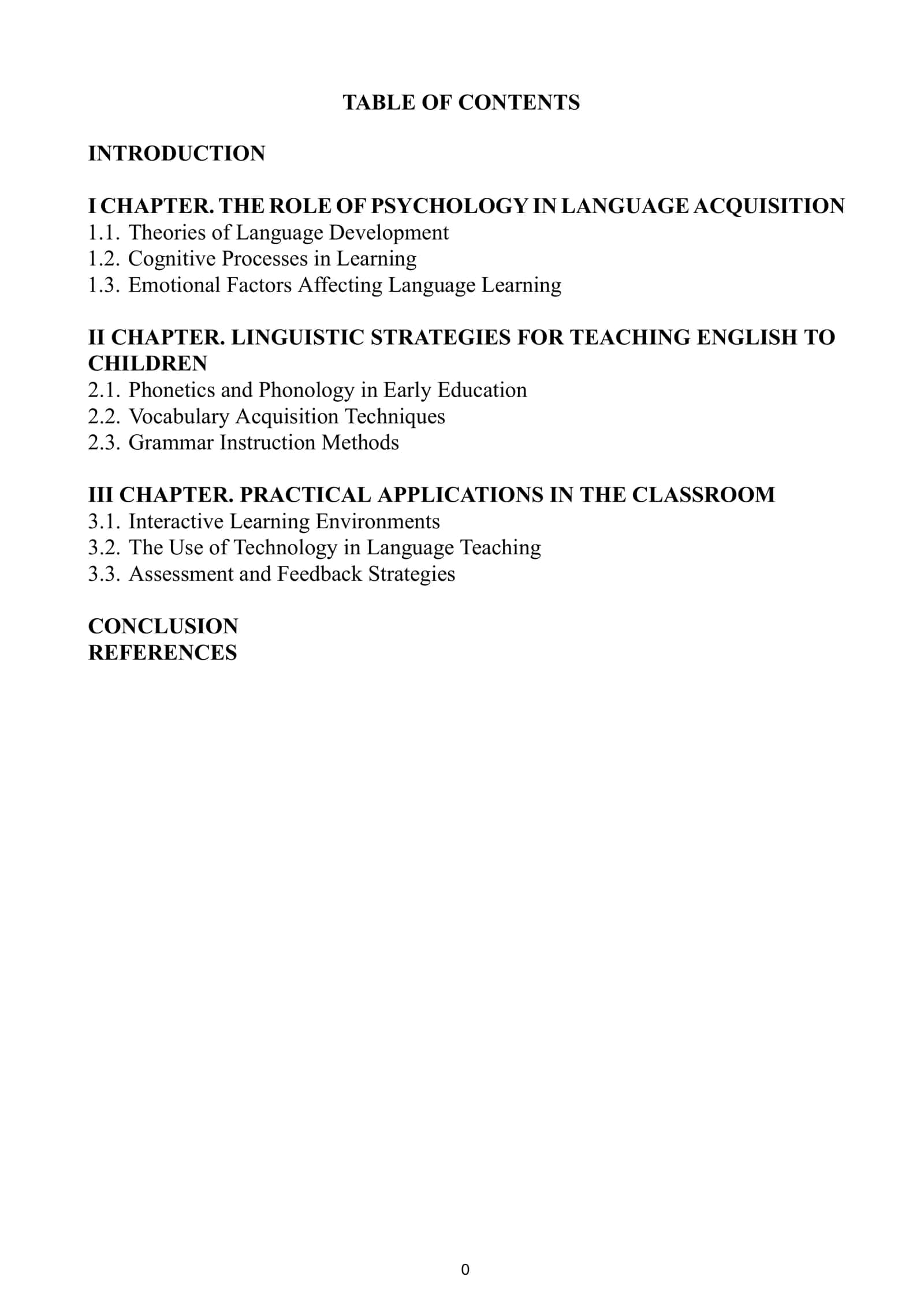 Objectives and Tasks of the Course Work 1